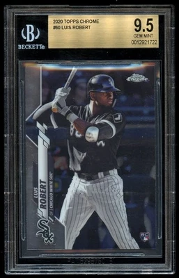 2020 Topps Chrome #60 Luis Robert BGS 9.5 GEM MINT Rookie Card RC - Image 1 of 2
