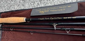 Temple Fork Outfitters Professional Serie II Lefty Kreh Fly Rod 4 piezas 9 pies 6wt EXC - Imagen 1 de 9