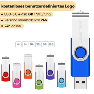 USB 3.0 Flash-Laufwerk Kostenloses benutzerdefiniertes Logo 128 GB Speicherstick - Afbeelding 1 van 31