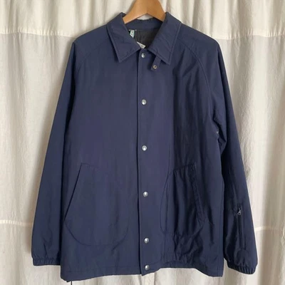 SOPHNET. Coach Jacket Navy Button & Zip Pockets Used 20 Years Old - Image 1 of 4