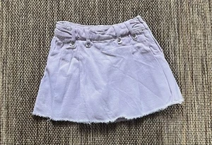 New without Tag Zara Girl’s Purple Denim Skorts- size 6 - Picture 1 of 5