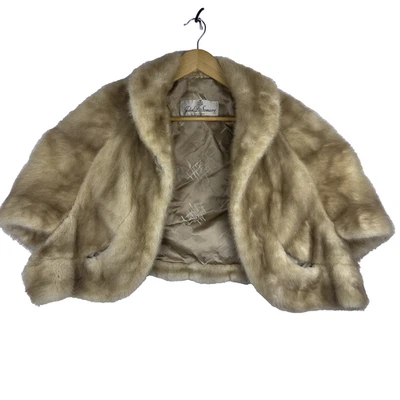 Estola de piel de visón John D. Somers Chicago de colección | Necesita forro nuevo | Pieles suaves Foto 1 de 4