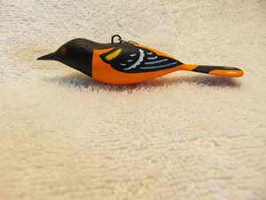 Hand Carved Hand Painted Bird Ornament Collectible 4.5”  #J - Picture 1 of 2