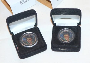 Elvis Presley 25th Anniversary | (x2) Limited Edition Coin Print On 2002 Quarter - Picture 1 of 3