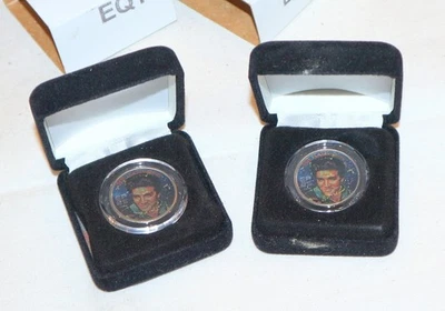 Elvis Presley 25th Anniversary | (x2) Limited Edition Coin Print On 2002 Quarter - Image 1 of 3