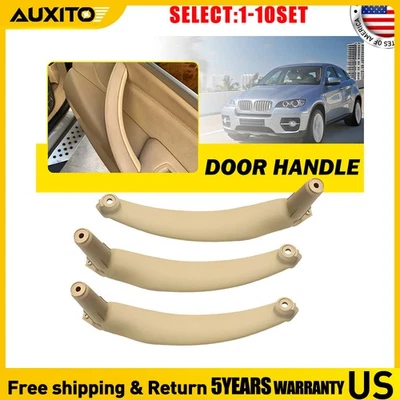Beige Interior Door Panel Pull Handle Cover Trim For BMW X5 E70 LCI 2009 3-30X - Image 1 of 4