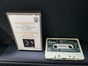 BEETHOVEN Sonatas For Piano & Violin Claudio Arrau Arthur Grumiaux RARE Cassette - Picture 1 of 3