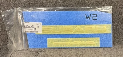 Placa de identificación trasera puerta levadiza Subaru Outback 2010-2014 OEM 93073AJ500 NOS Foto 1 de 4