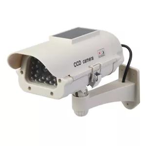 Solar-Powered Dummy CCTV Camera with LED, Electronic Security - Picture 1 of 2