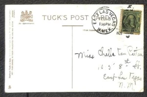 USA #300 STAMP EAST LAS VEGAS NEW MEXICO DPO TERRITORY VALENTINE POSTCARD 1909 - Picture 1 of 1