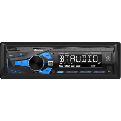 radio bluetooth remote control AM-FM USB FRONT AUX 120-WATTS CAR BOAT MOTORCICLE - Image 1 of 4
