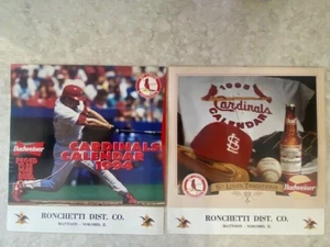 LOT 2 VINTAGE ST. LOUIS CARDINALS OFFICIAL BUDWEISER 1994 & 1995 WANDKALENDER - Bild 1 von 20