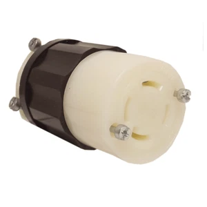 Leviton 2423 20 Amp, 250 Volt 3-Phase, NEMA L15-20R, 3P, 4W, Locking Connector L - Picture 1 of 2