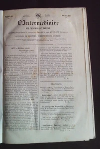 L'intermédiaire des chercheurs et curieux 1877 - Imagen 1 de 2