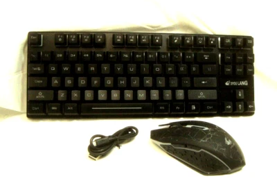Ziyou Lang Wireless Gaming Keyboard Mouse Combo (Black) - Image 1 of 3