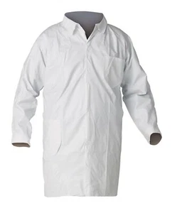 KleenGuard A40 Liquid and Particle Protection Lab Coats, 2XL White (30 per Case) - Picture 1 of 1