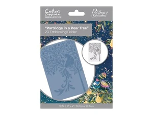 Crafters Companion Rebhuhn in einem Birnbaum 6" x 4" 2D Prägeordner - Bild 1 von 2
