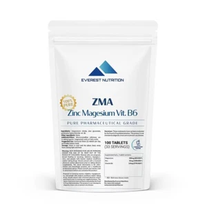 ZMA Zinc Magnesio Vitamina B6 Recuperación Apoyo al estrés Dormir mejor - Imagen 1 de 12