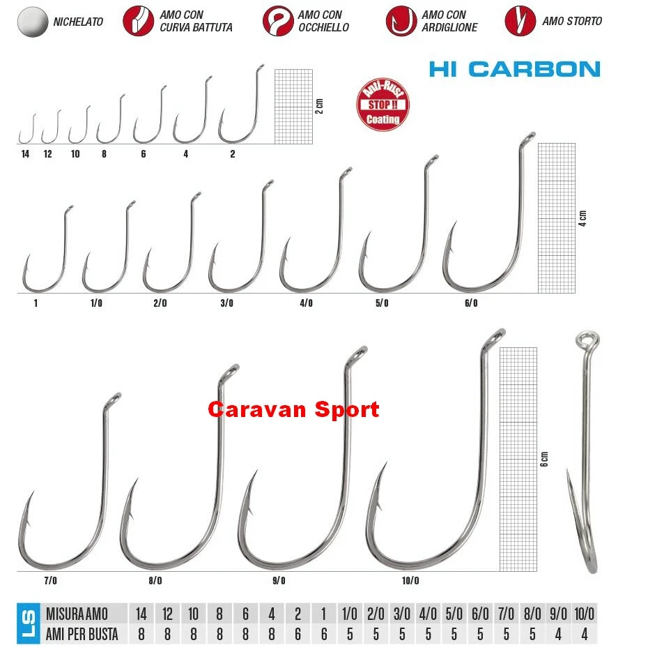 AMI PESCA GAMAKATSU LS-5314T AR/C VARIE MISURE  MARE LS 5314 AR C VIVO HOOKS - Immagine 1 di 1