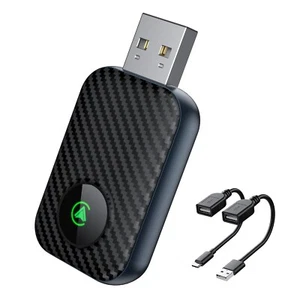 Adaptador inalámbrico CarPlay 2 en 1 para iPhone Android USB Carplay Dongle Plug & Play - Imagen 1 de 9