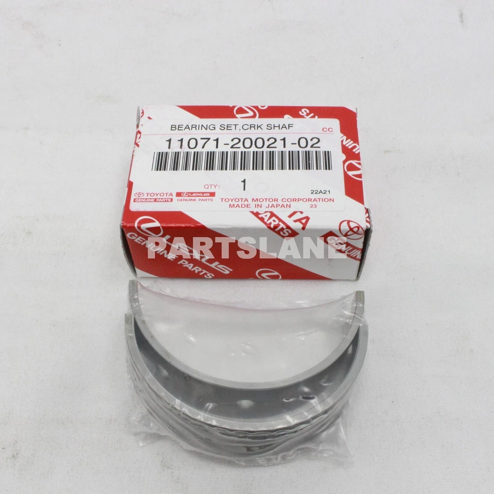 丰田 Highlander Solara 雷克萨斯 ES330 RX330 原始设备制造商曲轴轴承 11071-20021-02 — 第 1/1 张图片