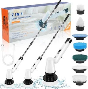 Elektrische Reinigungsbürste kabellose Schrubberbürste 7 köpfe  A57 - Bild 1 von 4