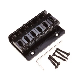 Fixed Bridge Guitar Tailpiece Hardtail Saddle with Wrench Electric - Imagen 1 de 11