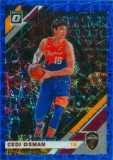 Cedi Osman 2019-20 Optic Blue Velocity Prizm Refractor Card #114 Cavaliers NBA