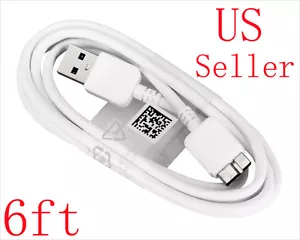 6ft USB 3.0 Sync Data Charging Cable Cord For Samsung Galaxy Note 3 S5 - Picture 1 of 6