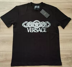 Men's Versace Black T Shirt Short Sleeve All Sizes - Picture 1 of 2
