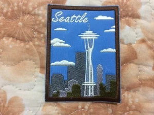 Patch Seattle Washington Cascadia Grunge Music Souvenir USA Pacific North West - Picture 1 of 1