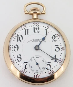 .Rare 1912 Illinois Bunn Special 26 Jewel Gold Filled OF Railroad Pocket Watch - Picture 1 of 12