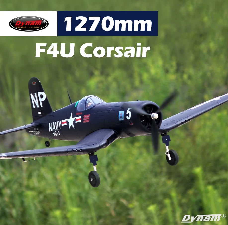Dynam 5 Channel F4U Corsair 1270Mm Warbird PNP DY8953 RC PLANE - Image 1 of 4