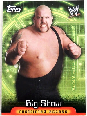 WWE BIG SHOW TOPPS INSIDER CARD 2 2006 WRESTLING WWF ECW WCW SUPER FOIL - Image 1 of 2