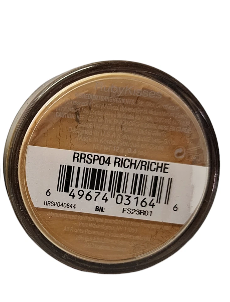 Ruby Kisses HD Set n' Forget RICH RRSP04 Color Setting Powder - New - Image 1 of 3
