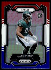 2023 Panini Prizm RWB Jalen Carter Rookie Philadelphia Eagles #381