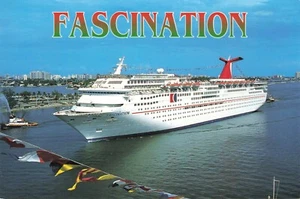 Postal continental de recuerdo de Fascination Cruise Line - Imagen 1 de 2
