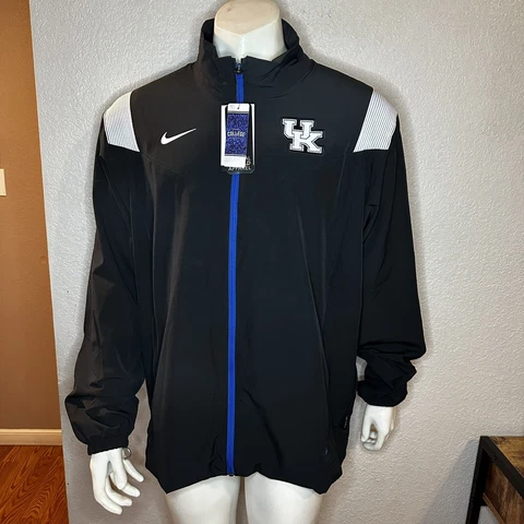 Nike Jacket Kentucky Wildcats Football Full Zip On Black DN6235-010 Mens XL Cover