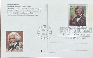 Fleetwood Postal Card UX207 Civil War Frederick Douglas - Picture 1 of 2
