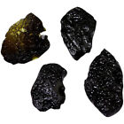 VILLCASE 4x Tektite Meteorit-Proben 2,5-3,5cm für Raumwissenschaft & Schule