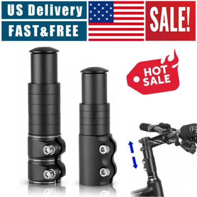 Mountain Bike Handlebar Front Fork Stem Riser Extender Extension Head Up Adaptor - Image 1 of 4