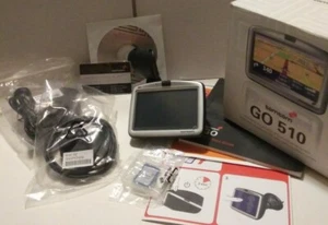 TomTom Go 510 Portable Car GPS Navigation System Cords Manual Cd Bundle Untested - Picture 1 of 5