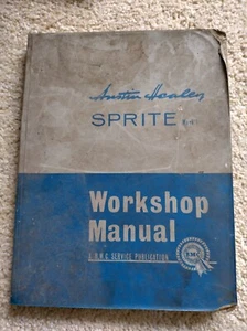 Austin Healey Sprite Mk1 Frogeye Genuine Factory BMC Workshop Manual - Picture 1 of 1