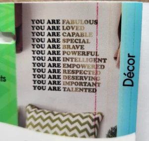 Wandbild Boarder Dekor Aufkleber Sticker YOU ARE LOVED Affirmationen 12 Karten - Bild 1 von 3