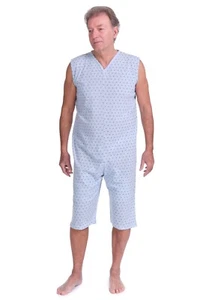 Pigiama Tutone Sanitario Smanicato Pantalone Corto 1 Cerniera/Zip estivo 9008/7 - Foto 1 di 13