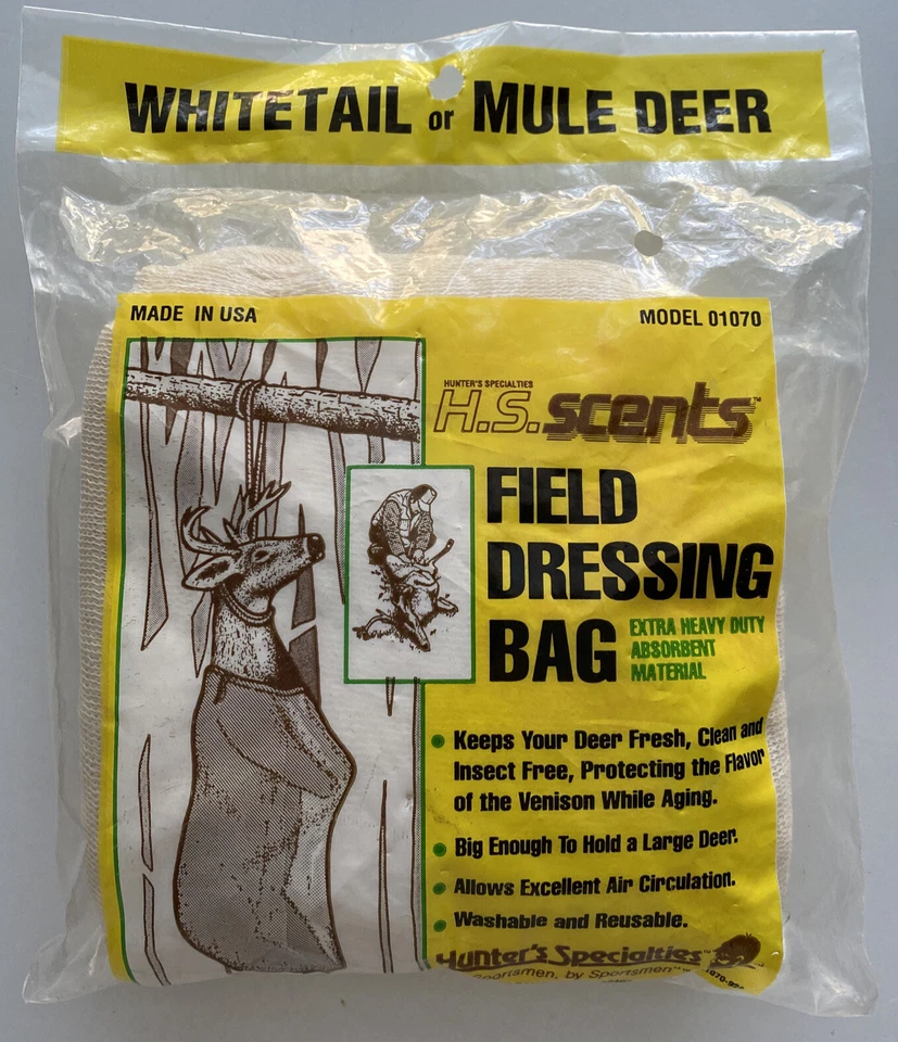 Field Dressing Bag Hunters Specialties Extra Heavy Duty Absorbent Material NOS
