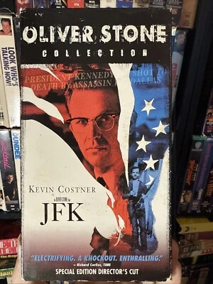 JFK 1991 VHS Rare Hard To Find Director’s Cut Oliver Stone Collection Foto 1 de 2