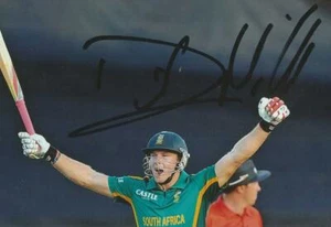SOUTH AFRICA CRICKET: DAVID MILLER SIGNED 6x4 ODI ACTION PHOTO+COA - Picture 1 of 1