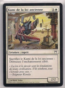 MTG Magic CHK - Kami of Ancient Law/Kami de la loi ancienne, French/VF - Picture 1 of 1