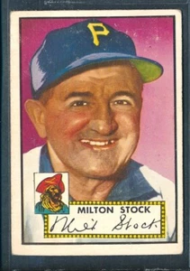 1952 Topps Set-Break #381: Milton Stock RC High # Looks VG-EX ~ Poor (back dmg) - Bild 1 von 2